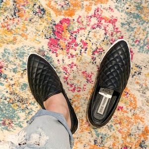 Steve Madden quilted slip ons